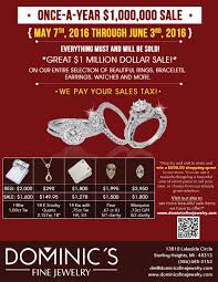 Maybe you would like to learn more about one of these? Dominic S Fine Jewelry Announces 1 000 000 Sales Event Top Brands On Sale