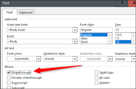 How To Draw A Line Through Words In Microsoft Word