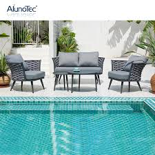Poolside gazebo an outdoor living space like a cabana or gazebos can give you shelter from harsh sun rays and provide the ultimate relaxation near your pool. Modern Outdoor Patio Furniture Garden Sofa Sets Buy Patio Furniture Outdoor Furniture Garden Sets Product On Aluminum Pergola Alunotec