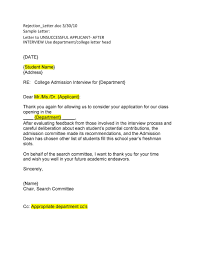 Be expert, with proper spelling and … 34 College Rejection Letter Samples Examples á… Templatelab