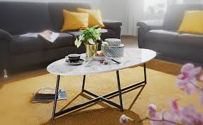 This will keep the crumbs from accumulating on. Finebuy Designer Coffee Table Oval 120 X 60 Cm With Marble Look White Living Room Table With Metal Legs Black Large Side Table Amazon De Home Kitchen