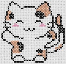 Maybe you would like to learn more about one of these? Download For Freecross Stitch Simple Anime Kitten Anime Cross Stitch 4 Free At Cross Stitch Bookmarks Cross Stitch Patterns Cross Stitch Patterns Christmas