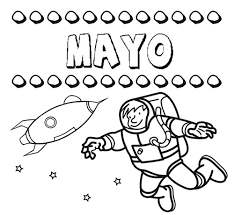 Tal vez estés buscando más dibujos juguetes para colorear. Dibujo Con El Nombre Mayo Para Colorear Pintar E Imprimir