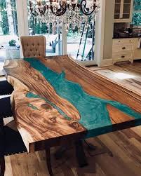 Custom Made Epoxy River Dinning Dining Coffee Table Top Made In Acacia Wood Table Top Only Length 72inch X Width 36inch In 2020 Wood Table Design Wood Resin Table Resin Furniture