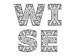 And believe it or not, it's not all that difficult. Wise Word Coloring Page Graphic By Joan Schuman Creative Fabrica