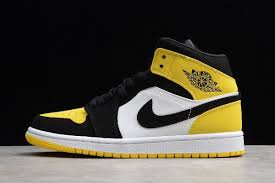 Air Jordan 1 Mid Se Black And White Pin On Shoes