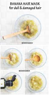 Banana has become most popular ingredient in homemade hair masks meant to condition and soften your hair. Beauty Diy Banana Hair Mask For Dry Dull And Damaged Hair