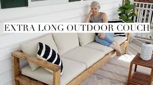 Diy Outdoor Couch Built From 2x4s Restoration Hardware Knockoff Youtube Outdoor Couch Outdoor Sofa Diy Diy Outdoor Furniture