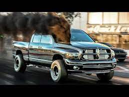 The ram truck 2500 is a more heavy duty pick up truck that has three available engines, depending on the trim level. Twin Turbo Diesel Monster Dodge Cummins Skates Down Drag Strip Youtube