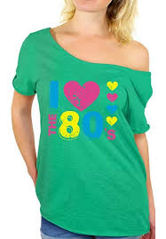 Awkward Styles Women S I Love The 80 S Off The Shoulder Tops For Women T Shirts For 80 S Fans Amazon Com T Shirts For Women Women Hoodies Sweatshirts Women