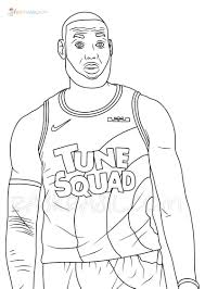 Find dot to dots, exercises for kids and toddlers, illustrations, vector clipart, black and white pictures. Space Jam A New Legacy Coloring Pages New Pictures Free Printable