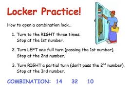 How to open a locker combo. Locker Practice Middle School Transition By Teacher Traveler Tpt