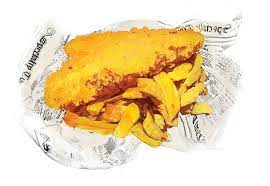 Fish And Chips Food Illustration Classic Seaside Food On Behance Food Fish And Chips Food Illustrations