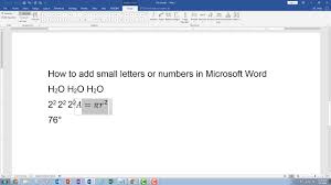 However, if you expect to receive an ita, it is a smart decision to try to get your work reference letter(s) for express entry ready ahead of time. How Do I Get Little Numbers Or Letters In Word Adding Subscript And Superscript Characters Youtube