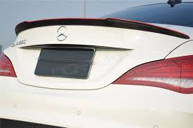 Mercedes Cla180 200 220 250 260 Cla45 Amg Spoiler Carbon Fiber Rear Trunks Spoiler With Red Line Dcr Tunning Mercedes Mercedes Benz Amg