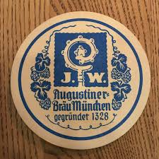 Augustiner Brau Munchen Seit 1328 Augustiner Bier Bierdeckel Augustiner Brau