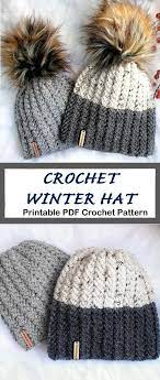15 Crochet Hat Patterns Winter Hat Pattern Tips Crochet Winter Hats Crochet Hats Crochet