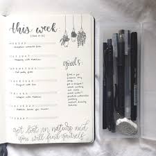 Black And White Bullet Journal Spreads 357 Likes 5 Comments Laurie Lauriewrites On Instagram Tried A Kinda Minimalist Black And Bullet Journal Inspiration Bullet Journal 101 Bullet Journal