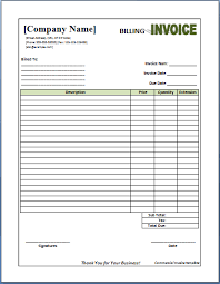 Free Billing Invoice Template Invoice Templates Invoice Template Invoice Template Word Invoice Design
