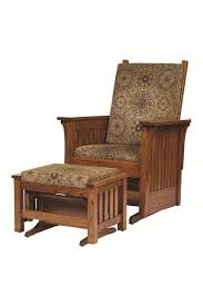 Amish Mission Glider Chair Amish Furniture Glider And Ottoman Mission Style Furniture