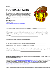 Here is a downloadable and printable jpg/pdf list of football . Internet Scavenger Hunt Are You Ready For Some Football Education World