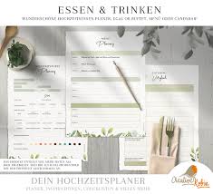 Umfang der feier/anzahl der gäste. Hochzeitsplaner 130 Seiten Pdf Planner A4 Creativerobin Elopage