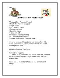 They can be eaten raw or cooked and can be eaten completely without wasting a bit. Rns Low Potassium Pasta Sauce Pdf