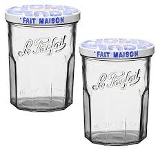 Le Parfait Glass Jam Jar Fait Maison For Homemade Jam Or Decoration 385ml Pack Of 2 Glass Jam Jars Jam Jar Le Parfait