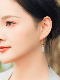 Ebony Hairpin with Jade Plum Blossom & Pearl Tassel