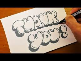 How To Draw Graffiti Bubble Letters Thank You 100 000 Subs Youtube Graffiti Drawing Bubble Drawing Graffiti