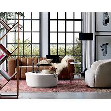 Cap Ivory Cement Coffee Table Reviews Cb2 In 2020 Furniture Round Wood Coffee Table Black Floor Lamp