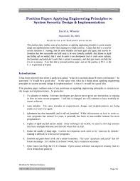 The body of the position paper may contain several paragraphs. White Paper Template Acsac