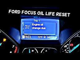 The engine oil life interval must be reset after performed the maintenance service on your vehicle. How To Reset Engine Oil Change Due On Ford Focus Mk3 Oil Light Reset Youtube