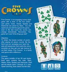 Spades, clubs, hearts, diamonds, and stars. Five Crowns A Family Card Game From Callistocraftsandhobbies Com