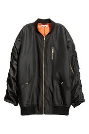 Oversized Bomber Jacket Black Ladies H M Gb Bomber Jacket Coats Jackets Women Oversized Bomber