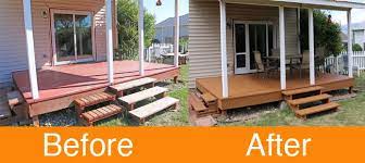 The whole process only took me about two hours! How To Restore An Old Deck