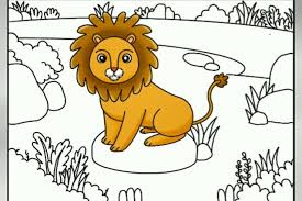 Sebenarnya gambar yang tadi sudah selesai untuk menggambar kelinci namun agar gambar kelinci terlihat lebih baik sebaiknya anda menggambag background dari kelinci ini sebagai penyempurnaan agar kelinci yang di gambar seperti kelinci asli. Cara Mudah Menggambar Singa Untuk Anak Anak Oke Kids Menggambar Singa Anak Untuk Anak Anak