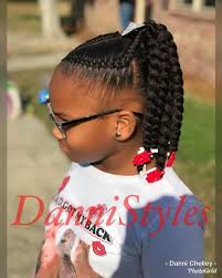 Cute and easy hairstyle for long hair with french braids | hairstyles for girls. Such A Cute Hairdo Kids Hairstyles Kids Braided Hairstyles African Braids Hairstyles