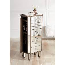 Personalize with any name, single initial or monogram delicately engraved on the lid of the box. Vicenta 40 1 2 High 7 Drawer Mirrored Jewelry Armoire 14h19 Lamps Plus