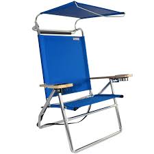 Canopy Hi Seat Aluminum Beach Chair Pacific Blue Beach Chairs Pool Chairs Storage Chair