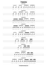 Again with the bass drum on the 1, 2, 3, and 4. Triplets Virtual Drumming Free Drum Sheet Music Downloads