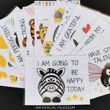 I am special exactly as i am. 36 Beautiful Positive Affirmation Cards For Kids That Promote Positive Thinking And Self Love Very Special Tales