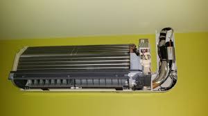 Maybe you would like to learn more about one of these? Mitsubishi Wall Mount Indoor Unit Mounted On An Interior Wall Utilizing A C Refrigeration And Air Conditioning Heating And Air Conditioning Ductless Heat Pump