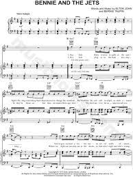 Elton John Bennie And The Jets Sheet Music In G Major Transposable Download Print Sheet Music Music Folk Music