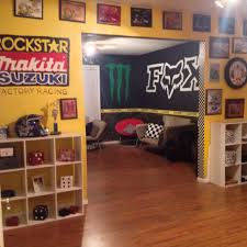 Appliances, bathroom decorating ideas, kitchen remodeling, patio furniture, power tools, bbq grills, carpeting, lumber, concrete, lighting, ceiling fans and more at the home depot. My Motocross Man Cave Bike Room Motocross Bedroom Man Cave Home Bar