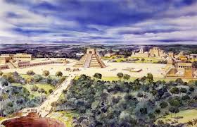 Drawing Of The Chichen Itza Infrastructure The Mayans Built Massive Infrastructure Because The Mayan Empire Encompassed So Mayan Cities Water Management Mayan