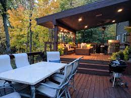 If you live in an area where it gets cold during these months, there are a few steps you can take to get more weeks out of your outdoor. Deck And Outdoor Seating Area Rustikal Terrasse Sonstige Von Vkb Homes Llc Houzz