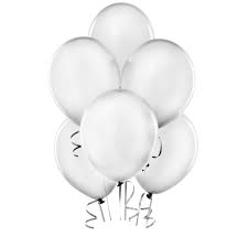 Silver and white balloons are available in natural latex material that come in different decorative shapes and colors, leaving a wow factor at your event. 11 Silver Metallic Balloons 2 Dozen Bulk Blingby