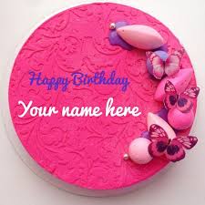 Birthday Wishes With Name On Cake Images Happy Birthday Wishes Butterfly Cake With Your Name Happy Birthday Cakes Birthday Wishes Cake Happy Bday Cake
