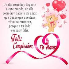 Muchas felicidades, amor mío, espero que tu día de cumpleaños esté a la altura. Pin On Feliz Cumpleanos Amor